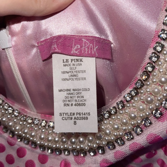 pink and white polkadot dress - Picture 3 of 3